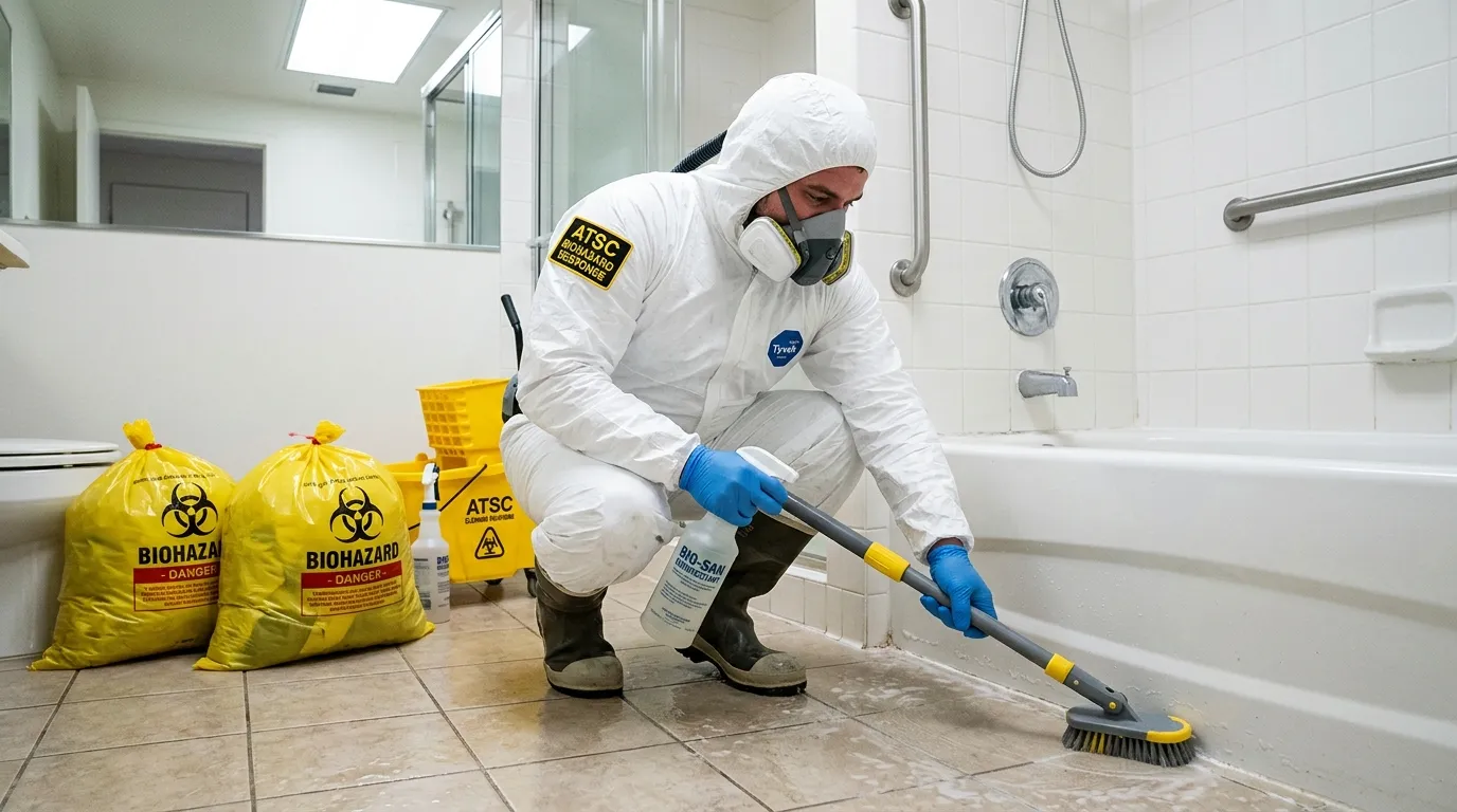 Decontamination equipment deployed for Blood Cleanup in Azle